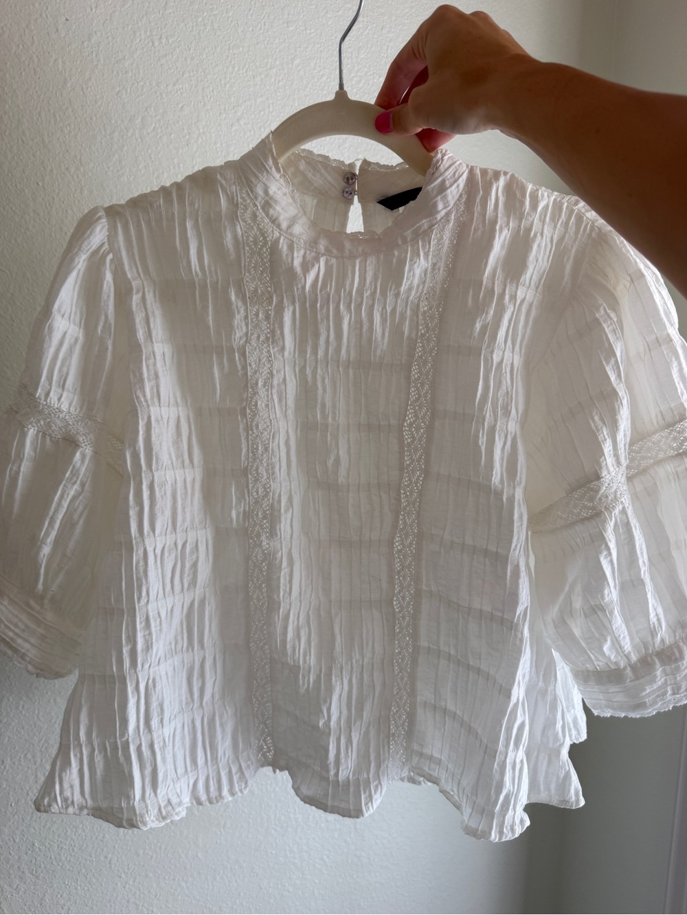 Zara Eyelet Blouse